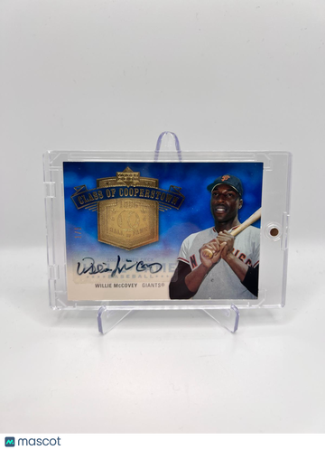 2005 HALL OF FAME WILLIE MCCOVEY CLASS OF COOPERSTOWN BLUE AUTO /5