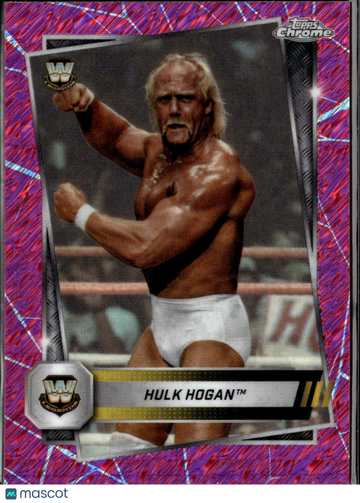 Hulk Hogan 2025 Topps Chrome WWE Legends Pink Mojo Refractor WWE