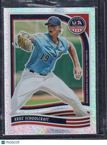 2024 Panini Stars & Stripes USA Baseball Kruz Schoolcraft #182 Opening Day