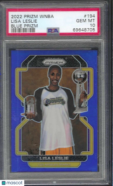 2022 Panini Prizm WNBA Lisa Leslie #194 Blue PSA 10