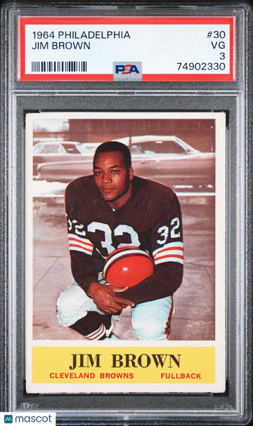 1964 Philadelphia Jim Brown #30 PSA 3