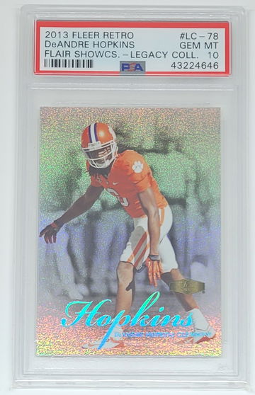 2013 Fleer Retro Deandre Hopkins Showcase Legacy Collection PSA 10 GEM MINT #/150 POP 5