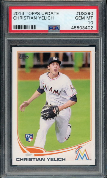 2013 Topps Update Christian Yelich PSA 10