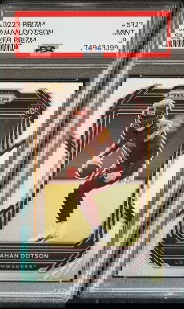 2022 Panini Prizm #312 JAHAN DOTSON Silver Prizm PSA 9 MINT Rookie Card RC
