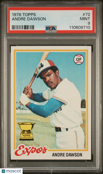 1978 Topps Andre Dawson #72 PSA 9