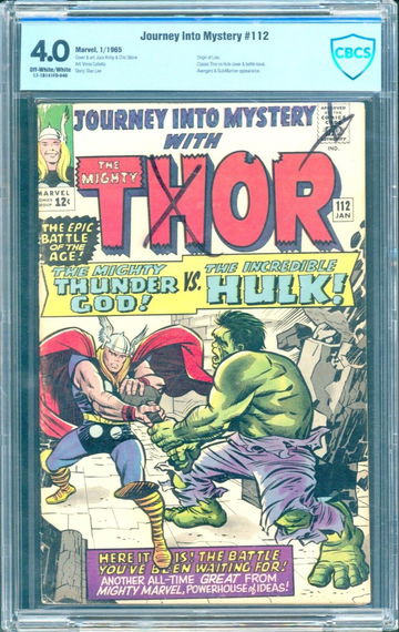 Journey into Mystery #112 (1965) CBCS 4.0 -- O/w to w; Origin Loki; Like CGC