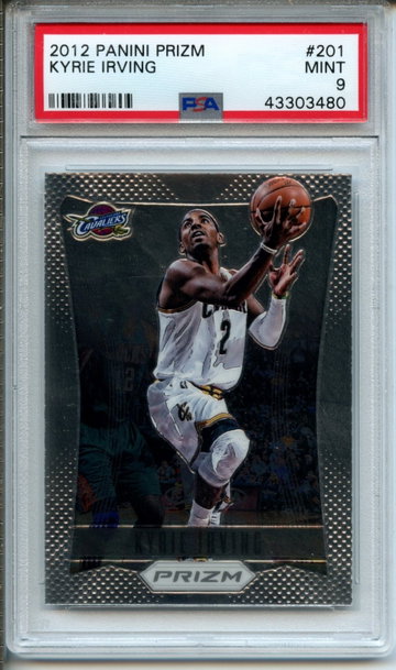 2012 Panini Prizm Kyrie Irving #201 PSA Mint 9