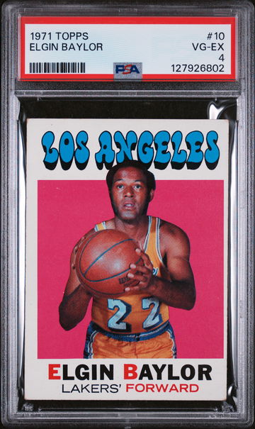 1971 Topps Elgin Baylor #10 PSA 4