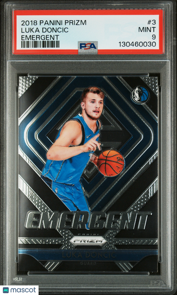 2018 Panini Prizm Emergent Luka Doncic #3 PSA 9