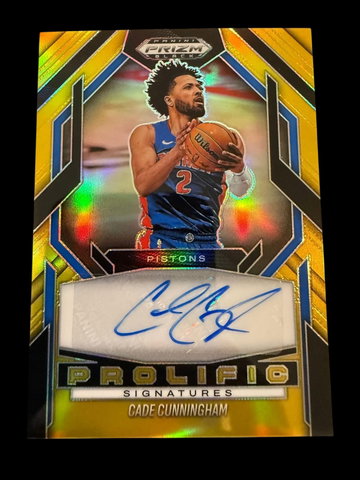 2024 Prizm Black | Cade Cunningham | Prolific Signatures Gold | 3/10