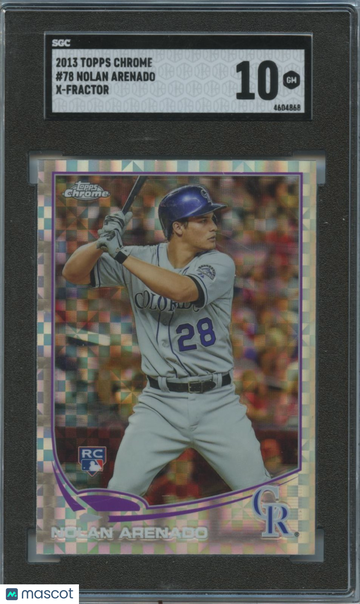2013 Topps Chrome Nolan Arenado #78 X-Fractor Rookie SGC 10