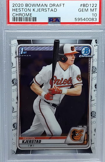2020 Bowman Draft Chrome #BD Heston Kjerstad PSA 10 Gem Mint 