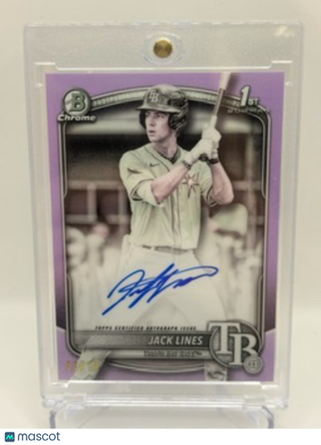 2024 Bowman Chrome Jack Lines #CPA-JLI Purple Refractor