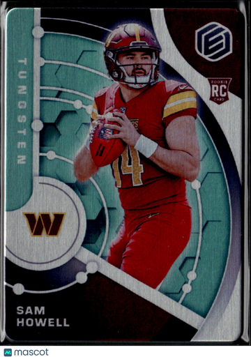 Sam Howell 2022 Panini Elements Football Tungsten RC Washington Commanders