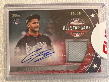 2018 Topps Update Gleyber Torres AUTO RC #'d /10 All-Star Stitches Red SP SEALED