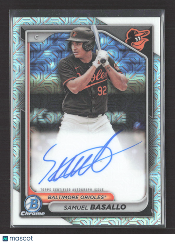 2024 Bowman Chrome Samuel Basallo #BMA-SB Mojo Refractor