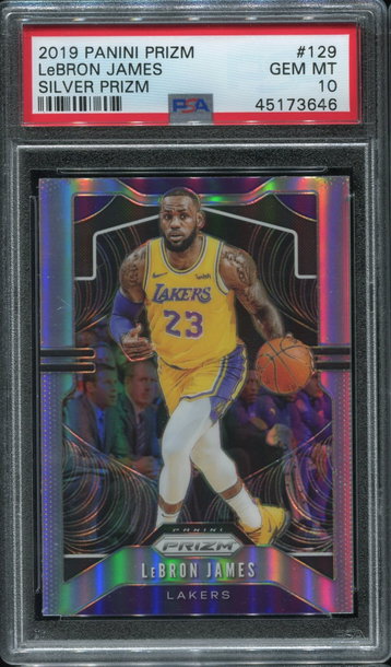 Lebron James Prizm Silver PSA 10