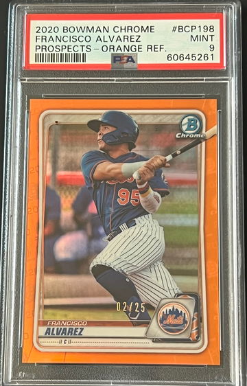 2020 Bowman Chrome Orange Refractor (Bowman 1st) PSA 9