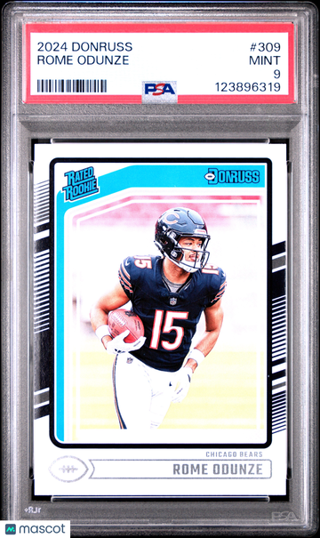 2024 Panini Donruss Rome Odunze #309 Rookie PSA 9