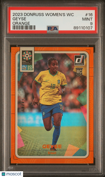 2023 Panini Donruss FIFA Women's World Cup Geyse #16 Orange PSA 9