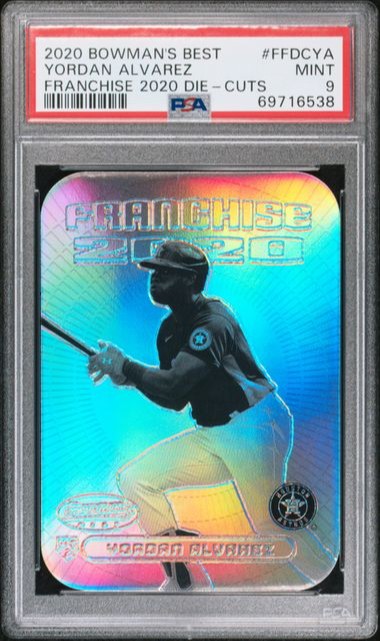 2020 Bowman's Best Franchise 2020 Die-Cuts Ffdcya Yordan Alvarez PSA 9 RC