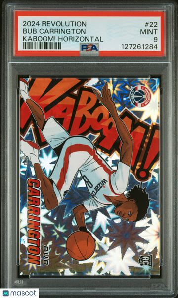 2024 Panini Revolution Kaboom! Horizontal Bub Carrington #22 PSA 9