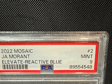 2022 Panini Mosaic Elevate Ja Morant #2 Reactive Blue PSA 9