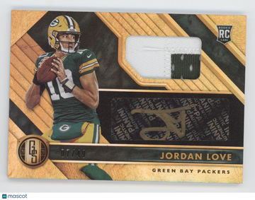 2020 Panini Gold Standard Jordan Love #204 Rookie Jersey Autograph /49 RC