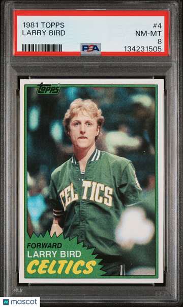 1981 Topps Larry Bird #4 PSA 8