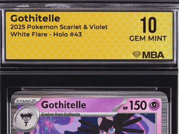 2025 Pokemon Scarlet & Violet White Flare Gothitelle Holo MBA 10 #43