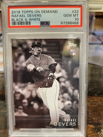2018 Topps on Demand Rafael Devers black & white PSA 10