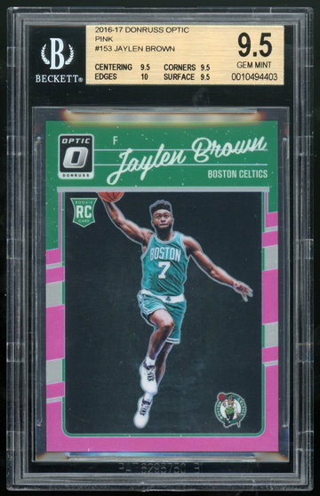 2016 Optic Pink Jaylen Brown  /25 BGS 9.5