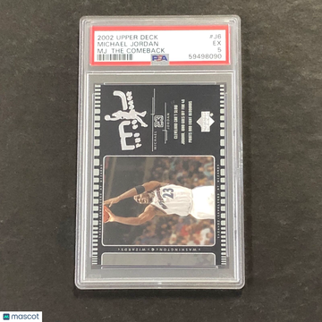 2002 Upper Deck MJ: The Comeback Michael Jordan #J6 MJ: The Comeback PSA 5