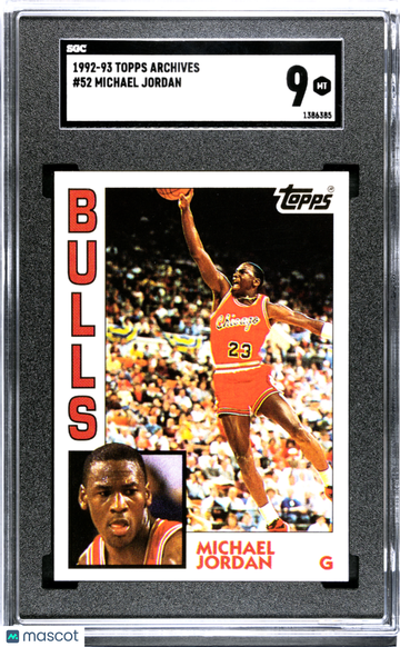 1992 Topps Archives Michael Jordan #52 SGC 9