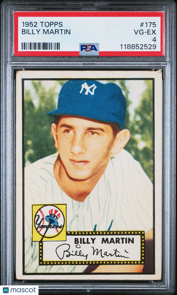 1952 Topps Billy Martin #175 PSA 4
