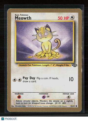 1999 Jungle Meowth #56/64
