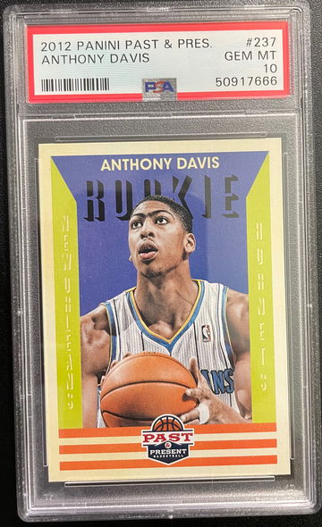 2012 Panini Past and Present Anthony Davis PSA 10