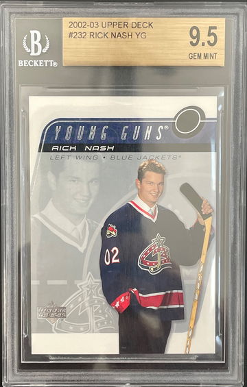Rick Nash 2002-03 Upper Deck #232 Young Guns SSP Rookie RC BGS 9.5 Gem Mint