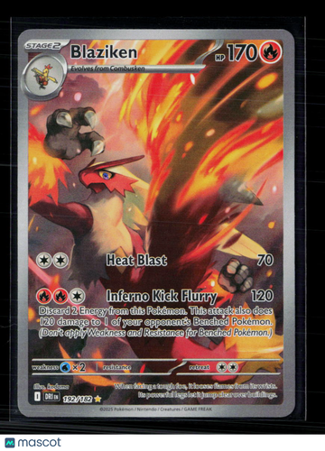 Pokemon 2025 Scarlet & Violet Destined Rivals Blaziken #192/182