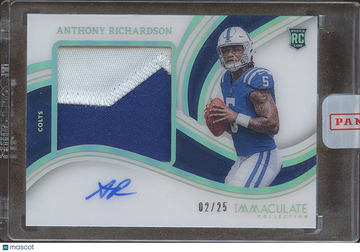 2023 Anthony Richardson Patch Rookie Panini Authentic
