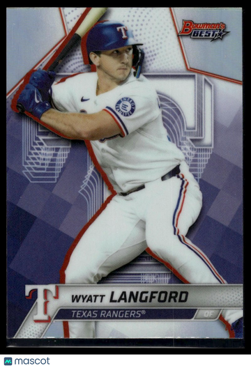 2025 Bowman's Best Wyatt Langford #63 Refractor