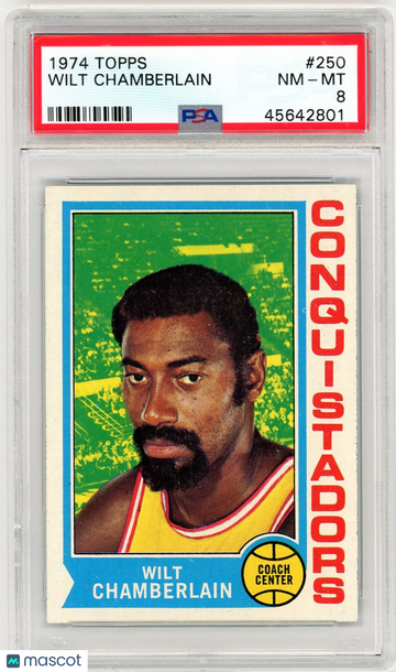 1974 Topps Wilt Chamberlain #250 PSA 8