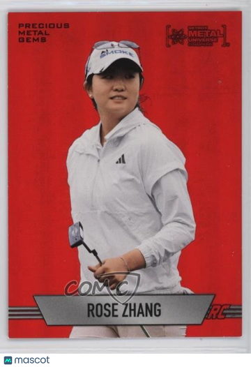 2024 Skybox Metal Universe Champions - Fresh Foundation - Preciou Rose Zhang #FF-5 Precious Metal Gems Red 098/100