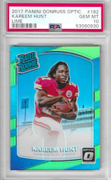2017 Optic Kareem Hunt PSA 10