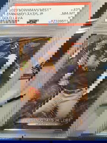 POP 1 2023 Bowman's Best Fernando Tatis GOLD LAVA /75 San Diego Padres PSA