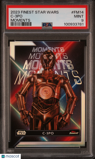 2023 Topps Finest Star Wars Finest Moments C-3po #FM14 PSA 9