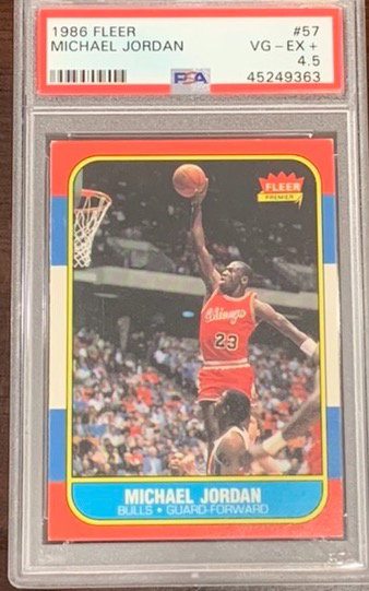 1986 Fleer Michael Jordan PSA 4.5