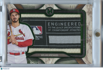 Nolan Arenado 2025 Museum Collection Game Worn Laundry Tag Patch Cardinals 1/1