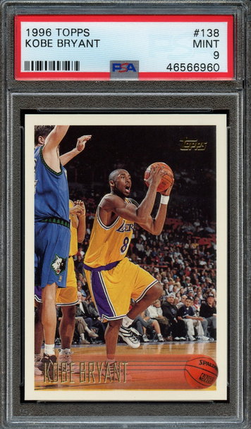 1996 Topps #138 Kobe Bryant PSA 9 Mint
