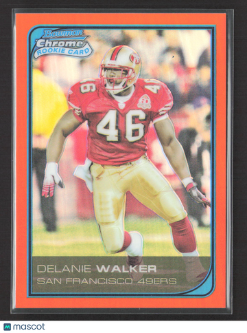 2006 Bowman Chrome Delanie Walker #49 Orange Refractor